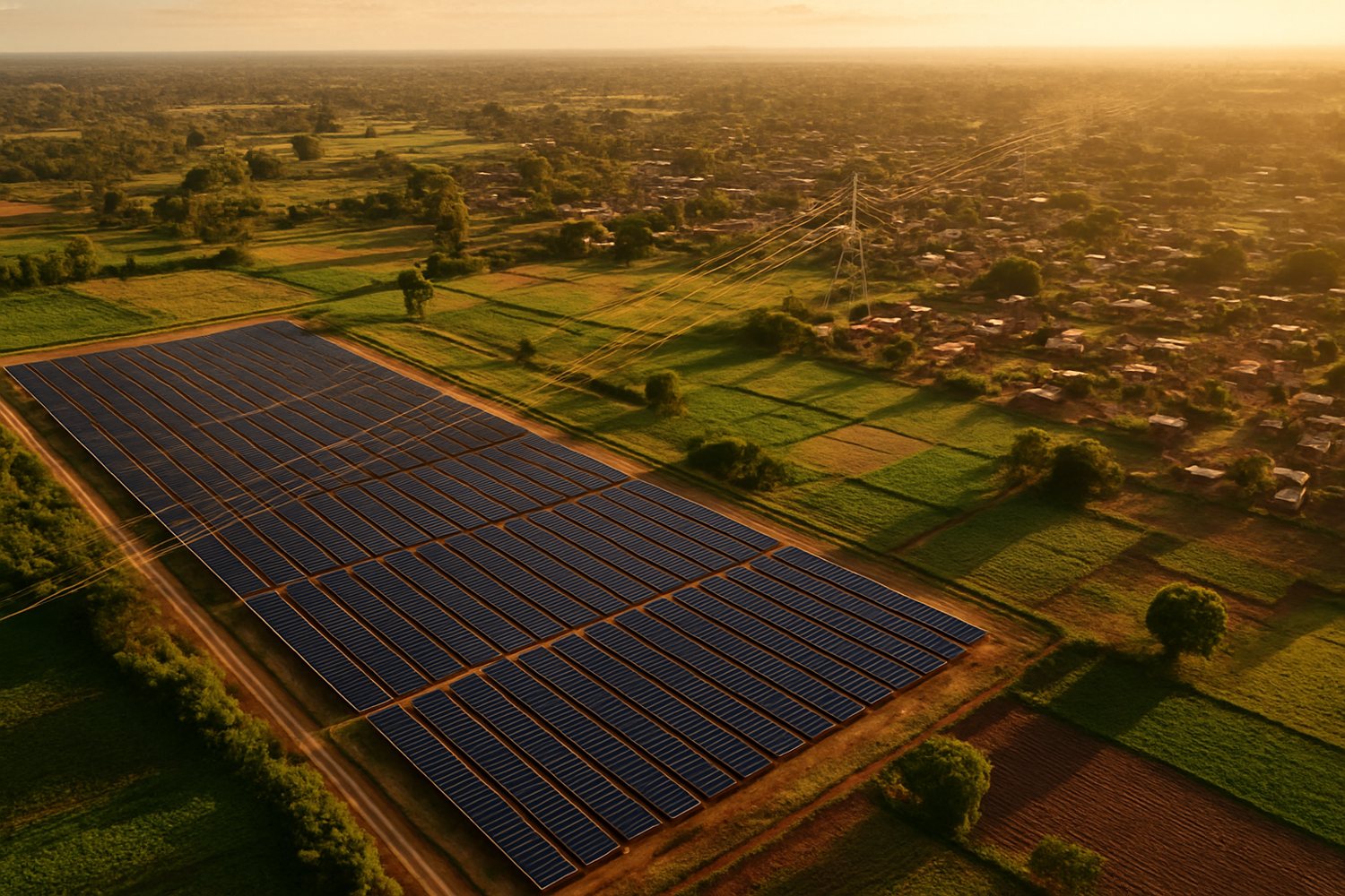 Solar infrastructure across the African landscape